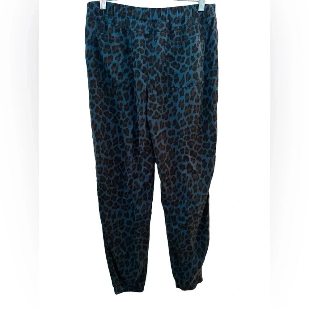 Young Fabulous & Broke Black and Blue Animal Print Joggers